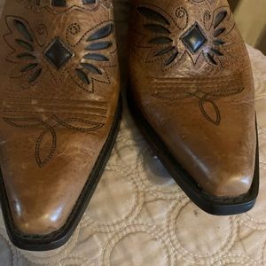 Sonora leather cowgirl slide on mule.ladies size 5 1/2M